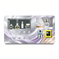 Mini dispensador automático de fragancias inteligente, máquina expendedora de perfumes con pantalla táctil; acepta tarjetas de crédito y monedas, así como SDKs.