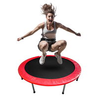 Fábrica Profesional de Trampolines, Mini Trampolín Redondo de Fitness de 29/32/36/38/40/44/45/48/50/54/55/60 Pulgadas para Niños y Adultos
