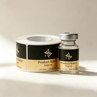 Autocollant en vinyle personnalisé avec code-barres pour peptides, 3ml 5ml 10ml, imperméable, résistant à la chaleur, respirant, séchage rapide, forte adhérence, résistant aux UV