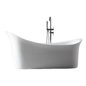 Baignoire autoportante moderne en acrylique de haute qualité avec drain, fonction de trempage et de massage pour hôtels, prix abordable - Product Image 3