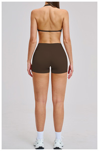 Ensemble de <span class=keywords><strong>Sport</strong></span> 2 Pièces pour Femme 2026 : Short et Brassière Halter pour Yoga et Gym - Product Image 5