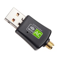 Adaptador WiFi USB Externo de Doble Banda 5GHz 2.4GHz 650Mbps para Escritorio/Portátil/PC, Sin Necesidad de Controladores, en Stock