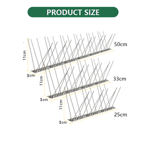เดือยไล่นกสแตนเลสแบบหนาพิเศษ ป้องกันนกพิราบ กันสนิม สำหรับหลังคา - Product Image 5