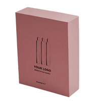 Emballage de boîte-cadeau de parfum en carton rigide de luxe avec logo personnalisé pour 3 bouteilles