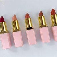 Rouge à lèvres mat vegan haute pigmentation, lot de 12 couleurs, texture velours douce, longue tenue, waterproof, format voyage, parfum laiteux subtil