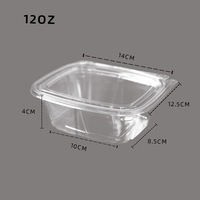 Barquettes alimentaires jetables personnalisables, écologiques, biodégradables en PET, forme carrée, OEM disponible, pour légumes et salades