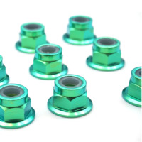 Écrous hexagonaux M8 GR5 en titane à verrouillage automatique en nylon, anti-déchirure, usinage CNC, électroérosion à fil – Vente chaude
