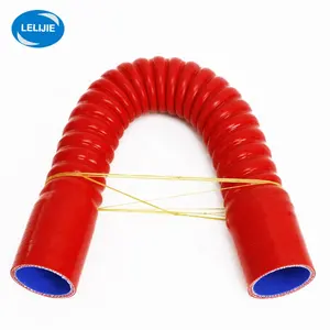 Manufacturers High Pressure Flexible Radiator Water Pipe Stainless Steel Reinfoerced Bellows Corrugated Silicone Hose
