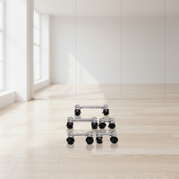 Lug de tension pour tom de batterie en nickel noir de haute qualité, 8 pouces, à double bille, avec tube de tension, pour instrument de percussion, chambre en aluminium pliable