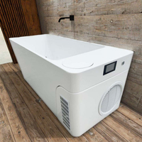 Wifi Cold Plunge Sports Recovery Acrylique Massage Glace Baignoire Eau Chaude et Froide Thérapie Tout en Plunge Froid avec Refroidisseur 1 hp