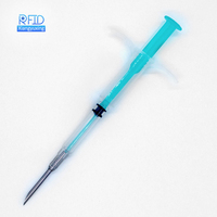 Microchip RFID FDX-B 134,2 kHz pour identification animale, transpondeur implantable par seringue pour chien et chat