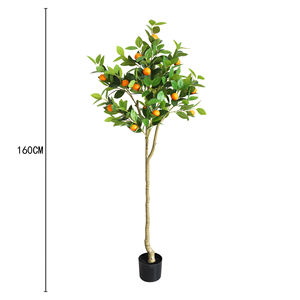 نباتات داخلية اصطناعية جميلة متعددة الألوان للديكور المنزلي، شجرة ليمون مع أواني للزينة في عيد الفصح - Product Image 5