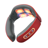 Masseur de cou rechargeable, masseur cervical avec fonction chauffante, 6 modes, 9 niveaux, relaxation du cou