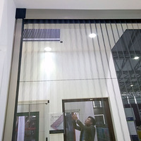 Porte moustiquaire flexible avec stores plissés escamotables