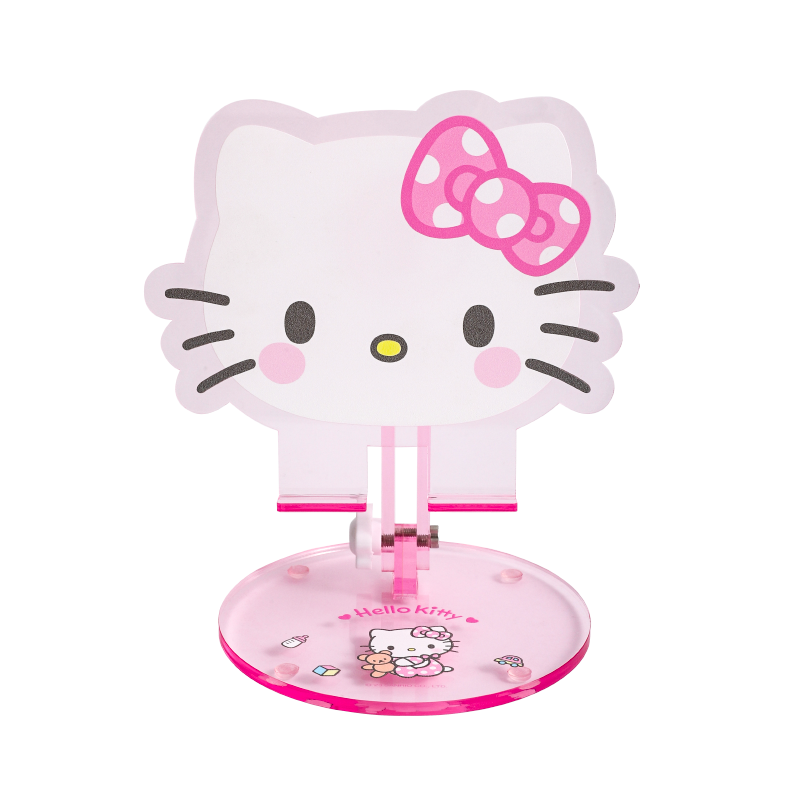 Official Sanrio Cute Character Phone Stand Holder Adjustable for Desk My Melody Kuromi <strong>Hello</strong> <strong>Kitty</strong> Acrylic Metal Tablet Dock