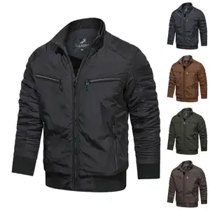 Custom Plus Size Fashion Men's Jackets Casual Waterproof Blank Golf Lightweight Windbreaker Bomber Jacket For Men