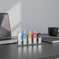 Flashdisk USB Murah Berkualitas Tinggi untuk Hadiah Promosi Logo Custom 128MB-128GB Warna-warni USB 2.0 Garansi 2 Tahun