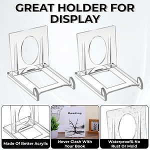Soporte de exhibición deslizante transparente de plástico para tarjetas deportivas y de juego, tipo mini caballete. - Product Image 2