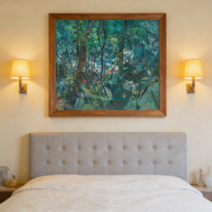 Tu Qixian, Representante de los Pintores Chinos de Arte Abstracto, Pintura Decorativa de Enredaderas Forestales, Decoración Personalizada para el Hogar - Product Image 5