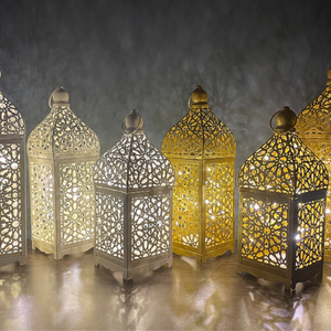 RICHSHINING Traditional Eid Mubarak Ramadan Decoration LED Moon <strong>Lantern</strong> Outdoor Hanging Lamp <strong>Islamic</strong> Art Led Hanging <strong>Lantern</strong> - Product Image 1