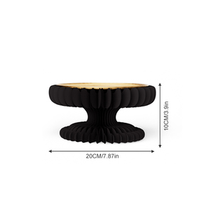 Black Gold Honeycomb Paper Dessert Stand Set Foldable Party Cake Serving Tray Reusable Eco-friendly Wedding Christmas <strong>Easter</strong> - Product Image 3