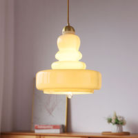 Luminaire suspendu en verre de style moderne du milieu du siècle, lampe de plafond vintage en fer pour salle à manger, restaurant, hôtel