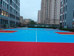 Pickleball Court Mat Interlocking <b>PVC</b> <b>Tiles</b> Eco-Friendly Anti-Bacterial Portable Outdoor Tennis Surface Shock Sports Flooring - Product Image 3