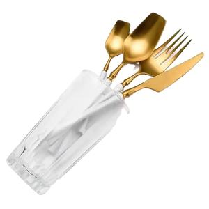 ชุดช้อนส้อมสแตนเลสหรูหรา ทนทาน ดีไซน์สวยงาม เหมาะสำหรับการรับประทานอาหารที่บ้านอย่างมีสไตล์ในชีวิตประจำวัน - Product Image 1