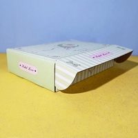 Boîte personnalisée biodégradable pour emballage cadeau en carton ondulé avec laminage mat coloré, pliable, pour fleurs, amour, cadeau, envoi postal