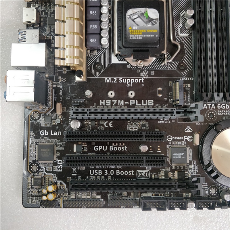 ASUS H97M-PLUS Win10 自作 CPU Mem SSD HDD ASUS H97M-PLUS Custom-built PC with Win10, SSD, and HDD