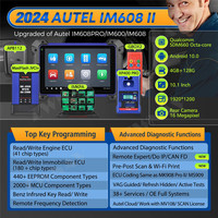 Autel IM608 II Pro MaxiIM 608 Programador de Llaves Completo, Escáner OBD2, Herramienta de Diagnóstico para Autos IM608II, Programación de Llaves IMMO, PK IM508 IM508S