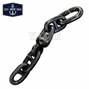 Chaîne d'ancrage à maillons à goujon en acier noir peint, avec anneau pivotant et groupe pivotant neuf, vente en gros d'usine Chine - Product Image 2