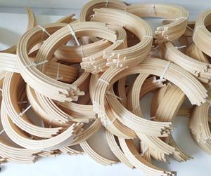 Vente en gros de fournitures d'art et d'artisanat DIY, tailles variées personnalisées, anneaux en <span class=keywords><strong>bois</strong></span> semi-circulaire non finis, cadre en <span class=keywords><strong>bois</strong></span> <span class=keywords><strong>pour</strong></span> <span class=keywords><strong>mobile</strong></span> bébé - Product Image 6