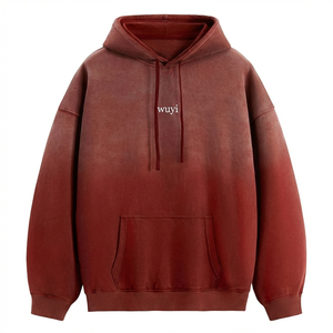 Custom Heavyweight Acid Wash Hoodie Oversized Vintage Streetwear <b>Hooded</b> Sweatshirt Unisex Loose Fit 100% Cotton Terry Pullover - Product Image 1