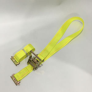 Sangles d'arrimage à <span class=keywords><strong>cliquet</strong></span> en polyester gris de 2'' x 20' pour logistique, avec extrémités, type promotionnel - Product Image 3