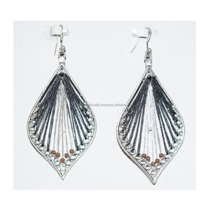 New Model Women Ethnic Bohemian Vintage Color Hollow Round <b>Drop</b> Beads Earrings Jewelry Bracelet wedding earrings Steel Jewelry - Product Image 1