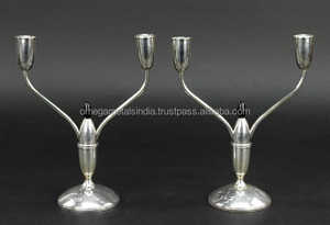 เชิงเทียน2แขน,เชิงเทียนโลหะทองเหลืองและเชิงเทียนสำหรับตกแต่งงานแต่งงาน - Product Image 3