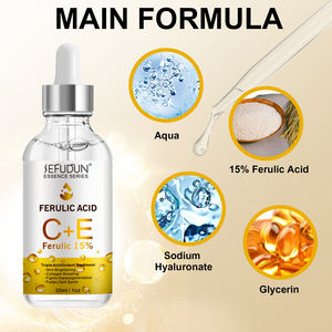 Suero Facial con Ácido Ferúlico SEFUDUN, Logotipo Personalizado, Cuidado de la Piel, Hidratante, Antienvejecimiento, Antioxidante, con Vitamina E y C - Product Image 2