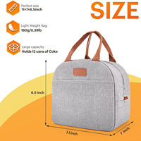 Sac à lunch isotherme pour femmes et hommes, petite boîte à lunch étanche, contenants alimentaires réutilisables, sacs à lunch de grande capacité