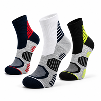 Chaussettes de course - Antidérapantes, séchage rapide, respirantes, légères, antibactériennes, toutes saisons