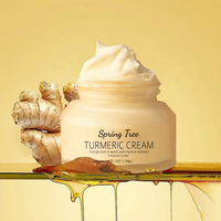 Crème Visage Hydratante Éclaircissante Marque Blanche Correcteur de Taches Sombres Crème Visage Éclat au Curcuma