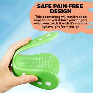 Boomerang souple pour enfants et adultes, disque volant à trois ailettes, jeux interactifs de plein air, jouets sportifs d'extérieur - Product Image 4