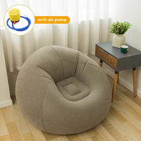 Fauteuils gonflables portables et pliables en gros pour le salon ou le camping en extérieur, y compris les cylindres d'air