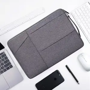 Atacado 13 14 15 Inch Notebook Case com Handle Strap Logotipo Personalizado Grande Capacidade Multifuncional Slim Lightweight Laptop Bag