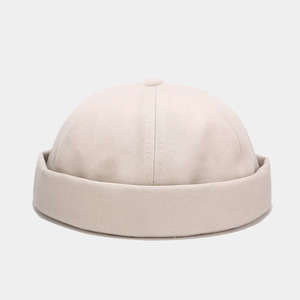 Gorra de béisbol sin ala ajustable de algodón puro estilo Landlord/Yuppie para venta al por mayor - Product Image 6