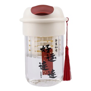 Glass Cup With Tea Infuser And Straw For Office And School Use - Product Image 5