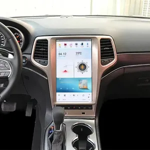 Lettore per auto con sistema Android 11 con schermo Tesla da 13.6 pollici per Jeep Grand Cherokee 2014-2019 (dorato/nero) 4 + 64GB