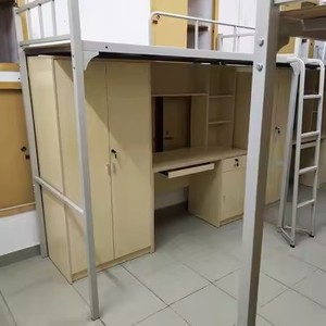 Stable <strong>Small</strong> Space Hostel Student <strong>Beds</strong> Metal King <strong>Single</strong> Size Metal Bunk <strong>Bed</strong> - Product Image 3