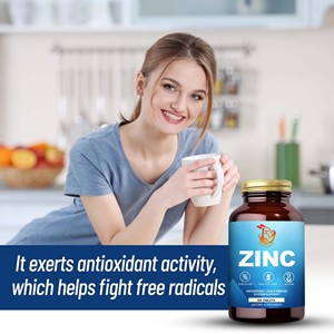 Tabletas de Zinc ODM OEM con Actividad Antioxidante que Pueden Apoyar un Sistema Inmunológico Saludable y una Piel Radiante - Product Image 5