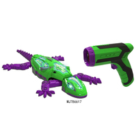Gecko télécommandé qui grimpe aux murs, jouet infrarouge qui suit la lumière, avec rotation à 360 degrés et mouvements flexibles